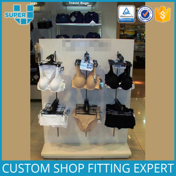 Factory Outlet Retail Shop Interior Design Wooden Bra Display Rack