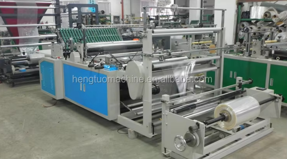 Stroj na výrobu bočních uzavíracích sáčků z PP plastové fólie