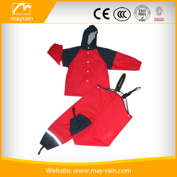 Lucky PVC/nylon fabric kids raincoat/ rain suit