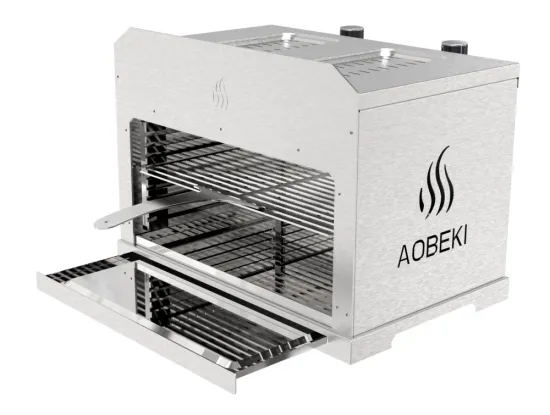 Two Burners Stainless Steel Steak Grill