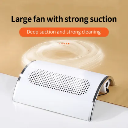 80W Nail Art Salon Vacuum Cleaner - Dust Collector for Nail Tables