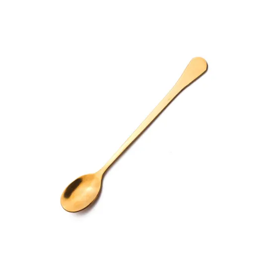 Japan Korea Gold Long Handle Spoon Coffee Spoon