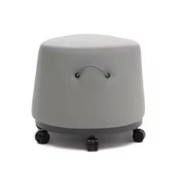 Office Furniture Office Round Pouf Footrest Fabric Stool Swivel for Office Public Area