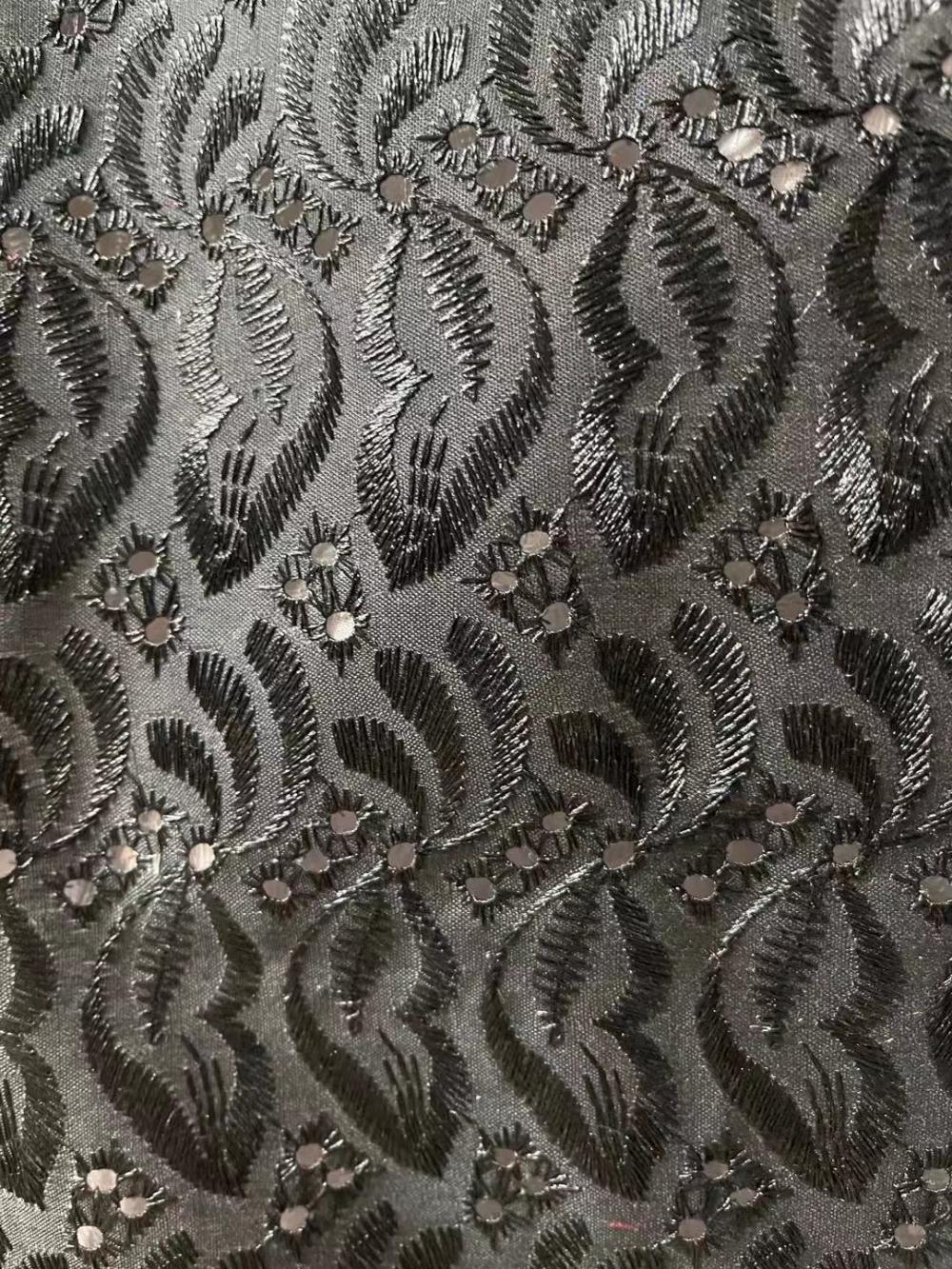 Black Tc Embroidery Fabric