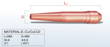 Bernard Tapering TT-039 Welding Contact Tip