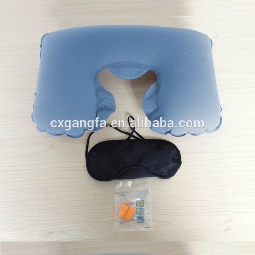 Airline travel pillow set/ Flocking Travel Kit