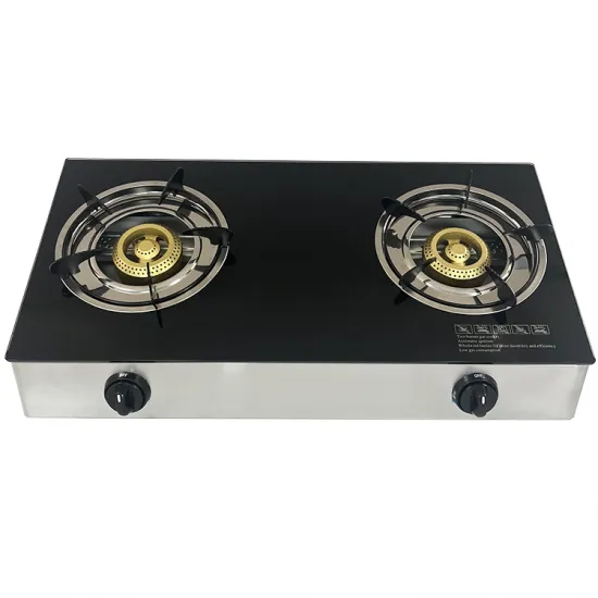 Asia Glass Panel 2 Burner Gas Stove with Automatic Piezo Ignition