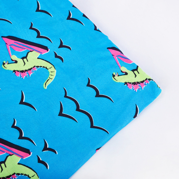 Custom Digital Printed 100% Rayon Dress Shirts Fabric: Hawaii Design Collection