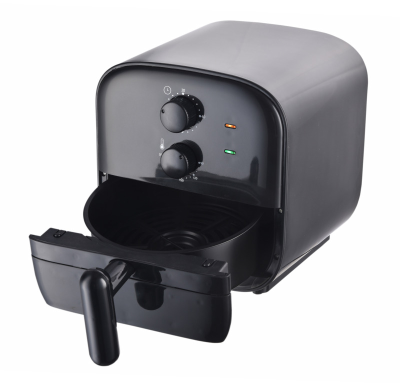 Compact Air Fryer for Healthier Food in Minutes, Ideal for Small Spaces  Auto Shut Off, Analog  1200 Watt