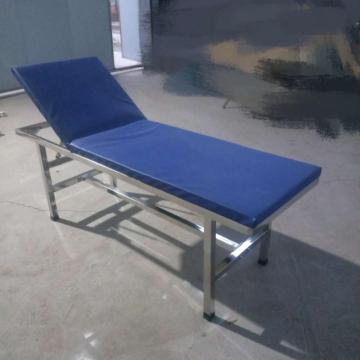 Stainless steel manual examination bed for hospital clinic