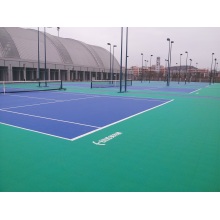 Piso de la cancha al aire libre de tenis múltiple