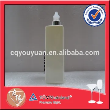 White Painted New Design Glass Bottle 250 ML Hand Sanitizer Glass Dispenser Bottles