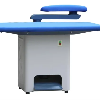 Suction Air Ironing Table for Laundry Shops: Cotton, Wool, Silk, Linen & Polyester