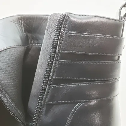 2022 China New Luxury Black Leather Chelsea Boots for Women