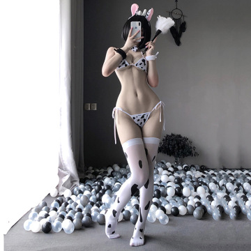 Cute Sexy Cow Maid Lingerie Set