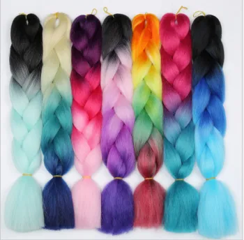 No MOQ 100g 48" high temperature fiber, fast delivery super jumbo braids