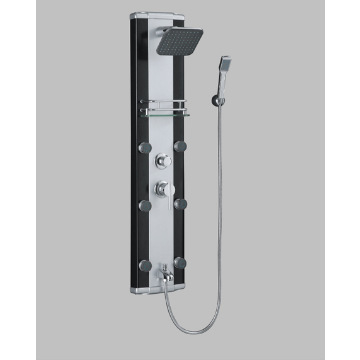 Black aluminum composite shower panel (HG-414)