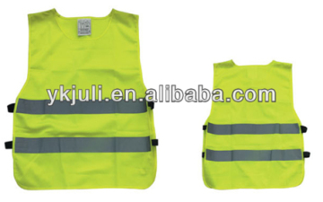 Green high visibility reflective safety vest with CE EN 471