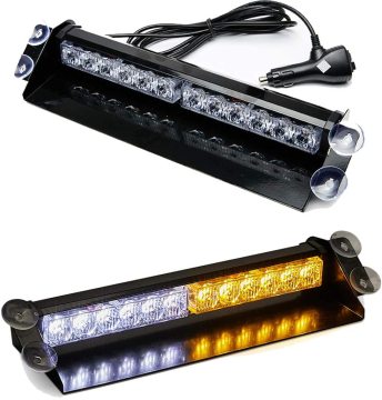14 "Super Bright 12 LED LIGHT COM 9 Flashing Modos for Car Dash e Windshield