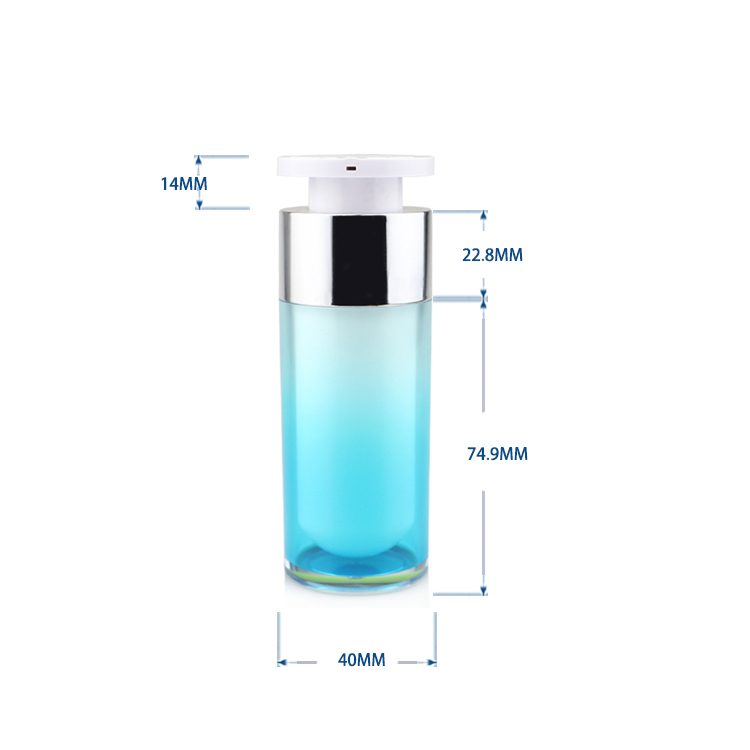 30ml Blue Plastic Bottle