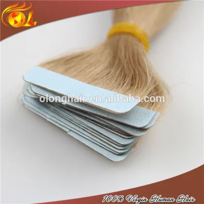 Hot selling tangle free skin weft Curly Tape Hair Extensions