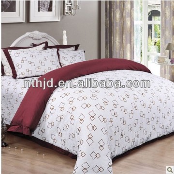 60s satin rose 4pcs bedding set,5 star hotel linen