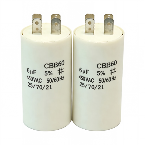CBB60 450VAC 6UF মোটর চালিত পলিপ্রোপিলিন ক্যাপাসিটর