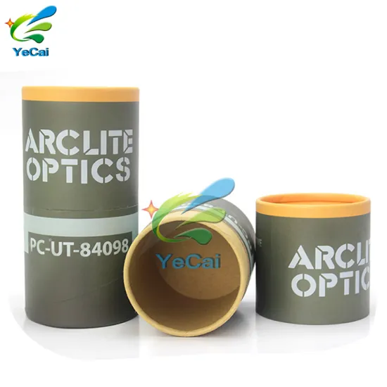 Free sample custom tea paper tube, cardboard tube packaging box for food