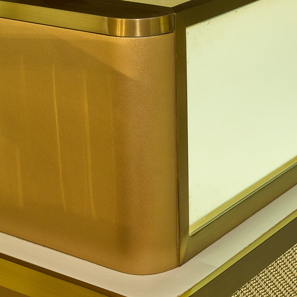 Gold Jewelry Display Cabinet