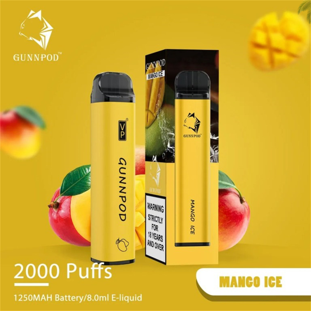 Gunnpod 2000 Puffs Electronic cigarry Vape al por mayor