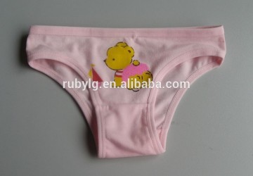 2-16year old cotton fabric young girl brief