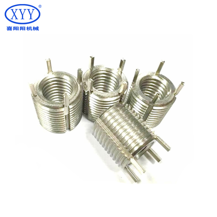 Stainless Steel Bolt Insert 3/8-16 Inner Bushing with 1/2-13 Outer Key Sheath Durable Thread Bushing