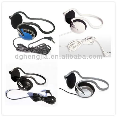 Classical neckback headphone with foam ear cushions