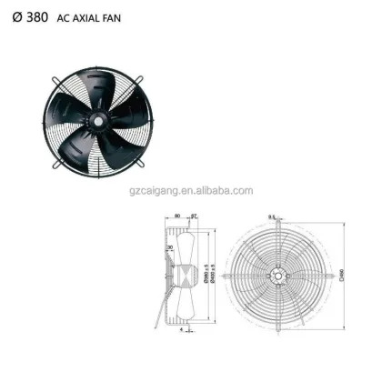 Outer Rotor Axial Flow Fans 380V - 200MM to 600MM Exhaust and Flow Fans