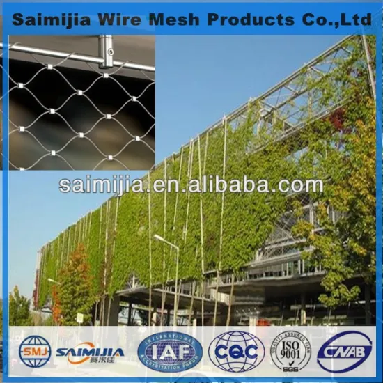 316 Green plant stainless steel wire mesh for Building decoration