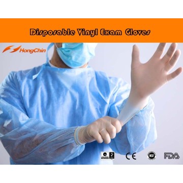 Vinyl Exam Gloves Medical gloves Vinyl type medical consumables AQL1.5 with FDA certificated