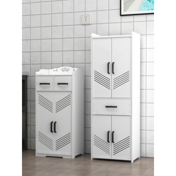 Floor Multifunction PVC Storage Cabinet for Kitchen
