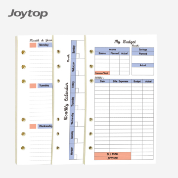 Joytop Custom 12 Bulan 88 Lembar 6 Perencana Binder Ring