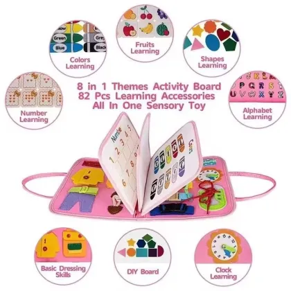 Baby Felt Learning Cloth Book - Early Childhood Education Toy