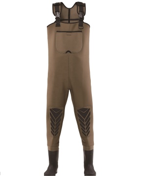 100% Waterproof Neoprene Fly Fishing Waders - Unisex 4mm Chest Waders with Vulcanized Rubber Boot