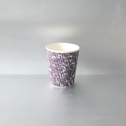 Red Ripple Disposable Coffee and Juice Cups