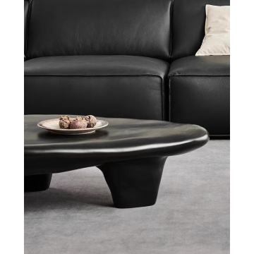 Italian Minimalist Creative Oval Cobblestone Coffee Table