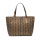 Geometric shopping bag PU fashion women handbag customized lady tote bag
