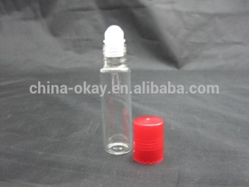 5ml amber eye serum glass roll on bottle with aluminium cap