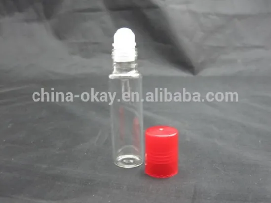 5ml amber eye serum glass roll on bottle with aluminium cap