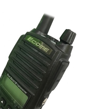 Radio portátil portátil de mano UHF VHF Dual Frecuencia FM Walkie Tallkie Ecome-UV200