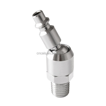 EURO Type Quick Coupler: 1/4 Inch Universal Movable Connector Joint for Carbon Steel Air Hoses