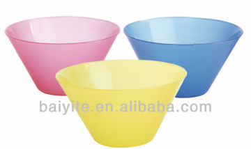 colorful large plastic salad bowl for dinnerware
