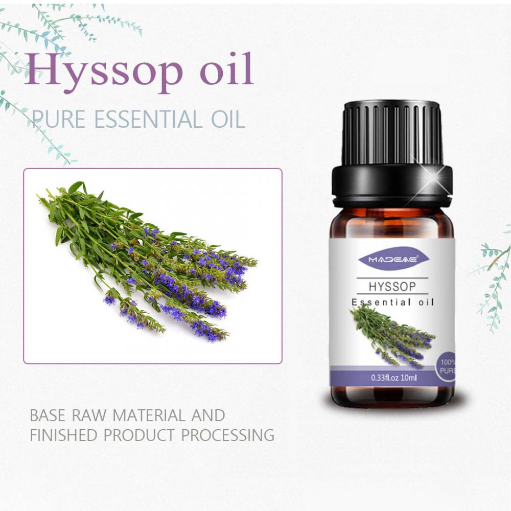 Óleo essencial de Hyssop puro Hyssop para massagem de cosméticos