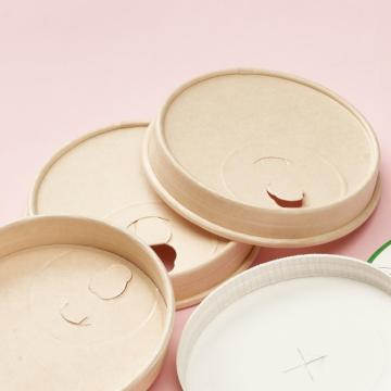 Plasti free sample 90mm 80mm paper cups lids